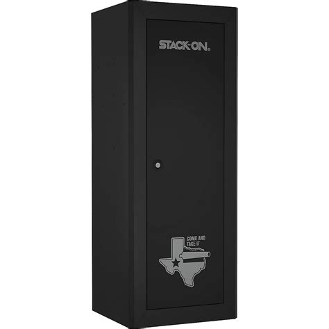 stack-on 18-gun welded steel beveled edge texas graphic security cabinet|right stack on security cabinet.